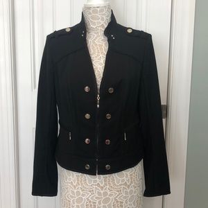 White House Black Market Black Military Jacket